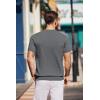 imageCOOFANDY Mens Knit Polo Shirts Short Sleeve Ribbed Knitted Shirt Summer Lightweight Casual Golf ShirtsDark Grey