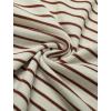 imageCOOFANDY Mens Knit Polo Shirts Short Sleeve Striped Golf Polo Shirts Lightweight Casual Collared T ShirtBeige Caramel Stripes