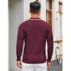 imageCOOFANDY Mens Knit Polo Sweater Casual Long Sleeve Polo Sweater Lightweight Button Down Golf Pullover SweatersDark Red