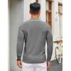 imageCOOFANDY Mens Knit Polo Sweater Casual Long Sleeve Polo Sweater Lightweight Button Down Golf Pullover SweatersGrey