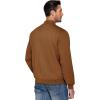 imageCOOFANDY Mens Lightweight Bomber Jacket Casual Stylish Fall Jackets Full Zip Knit Jackets Varsity Textured CoatBrown
