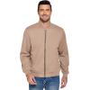 imageCOOFANDY Mens Lightweight Bomber Jacket Casual Stylish Fall Jackets Full Zip Knit Jackets Varsity Textured CoatCamel