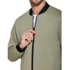 imageCOOFANDY Mens Lightweight Bomber Jacket Casual Stylish Fall Jackets Full Zip Knit Jackets Varsity Textured CoatLight Green