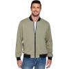 imageCOOFANDY Mens Lightweight Bomber Jacket Casual Stylish Fall Jackets Full Zip Knit Jackets Varsity Textured CoatLight Green