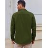 imageCOOFANDY Mens Lightweight Button Down Shirt Jacket Casual Shacket OvershirtArmy Green