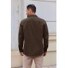 imageCOOFANDY Mens Lightweight Button Down Shirt Jacket Casual Shacket OvershirtDark Brown