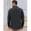 imageCOOFANDY Mens Lightweight Button Down Shirt Jacket Casual Shacket OvershirtDark Gray