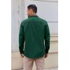 imageCOOFANDY Mens Lightweight Button Down Shirt Jacket Casual Shacket OvershirtGreen