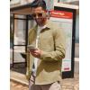 imageCOOFANDY Mens Lightweight Button Down Shirt Jacket Casual Shacket OvershirtKhaki