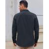 imageCOOFANDY Mens Lightweight Button Down Shirt Jacket Casual Shacket OvershirtNave Blue