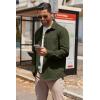 imageCOOFANDY Mens Lightweight Button Down Shirt Jacket Casual Shacket OvershirtOlive Green