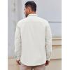 imageCOOFANDY Mens Lightweight Button Down Shirt Jacket Casual Shacket OvershirtWhite