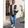 imageCOOFANDY Mens Lightweight Fleece Vest Sleeveless Zip Up Warm Jacket Casual Outerwear Vests With PocketsArmy Green