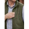 imageCOOFANDY Mens Lightweight Fleece Vest Sleeveless Zip Up Warm Jacket Casual Outerwear Vests With PocketsArmy Green