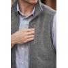 imageCOOFANDY Mens Lightweight Fleece Vest Sleeveless Zip Up Warm Jacket Casual Outerwear Vests With PocketsGrey