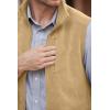 imageCOOFANDY Mens Lightweight Fleece Vest Sleeveless Zip Up Warm Jacket Casual Outerwear Vests With PocketsKhaki