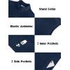imageCOOFANDY Mens Lightweight Fleece Vest Sleeveless Zip Up Warm Jacket Casual Outerwear Vests With PocketsNavy