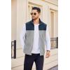 imageCOOFANDY Mens Lightweight Fleece Vest Sleeveless Zip Up Warm Jacket Casual Outerwear Vests With PocketsNavyGrey