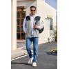 imageCOOFANDY Mens Lightweight Fleece Vest Sleeveless Zip Up Warm Jacket Casual Outerwear Vests With PocketsNavyGrey