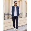 imageCOOFANDY Mens Lightweight Fleece Vest Sleeveless Zip Up Warm Jacket Casual Outerwear Vests With PocketsOcean Blue