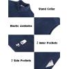imageCOOFANDY Mens Lightweight Fleece Vest Sleeveless Zip Up Warm Jacket Casual Outerwear Vests With PocketsOcean Blue