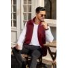 imageCOOFANDY Mens Lightweight Fleece Vest Sleeveless Zip Up Warm Jacket Casual Outerwear Vests With PocketsWine Red