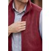 imageCOOFANDY Mens Lightweight Fleece Vest Sleeveless Zip Up Warm Jacket Casual Outerwear Vests With PocketsWine Red