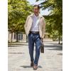imageCOOFANDY Mens Lightweight Zip Up Jacket Eisenhower Work Office Jackets Casual Golf OutwearBeige