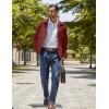 imageCOOFANDY Mens Lightweight Zip Up Jacket Eisenhower Work Office Jackets Casual Golf OutwearWine Red