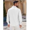 imageCOOFANDY Mens Long Sleeve Button Down Shirt Casual Untucked Shirts for Men Oxford Dress ShirtsWhite