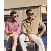 imageCOOFANDY Mens Long Sleeve Button Down Shirt Wrinkle Free Untucked Dress Shirt Casual Denim ShirtPurple Red