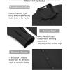 imageCOOFANDY Mens Long Sleeve Button Down Shirts Casual Untucked Dress Shirt Beach Wedding ShirtsBlack