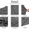 imageCOOFANDY Mens Long Sleeve Henley Shirts Stretch Ribbed TShirts Fashion Casual Basic TopsHeather Grey