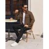 imageCOOFANDY Mens Long Sleeve Shirts Casual Button Down Shirt Wrinkle Free Dress Shirt with PocketBrown
