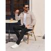 imageCOOFANDY Mens Long Sleeve Shirts Casual Button Down Shirt Wrinkle Free Dress Shirt with PocketKhaki