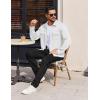 imageCOOFANDY Mens Long Sleeve Shirts Casual Button Down Shirt Wrinkle Free Dress Shirt with PocketWhite