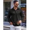 imageCOOFANDY Mens Long Sleeve Wrinkle Free Shirts Casual Button Down Shirts Untucked Dress ShirtBlack