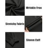 imageCOOFANDY Mens Long Sleeve Wrinkle Free Shirts Casual Button Down Shirts Untucked Dress ShirtBlack