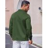imageCOOFANDY Mens Long Sleeve Wrinkle Free Shirts Casual Button Down Shirts Untucked Dress ShirtDark Army Green