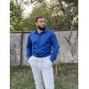 imageCOOFANDY Mens Long Sleeve Wrinkle Free Shirts Casual Button Down Shirts Untucked Dress ShirtDark Blue