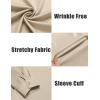 imageCOOFANDY Mens Long Sleeve Wrinkle Free Shirts Casual Button Down Shirts Untucked Dress ShirtKhaki