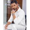 imageCOOFANDY Mens Long Sleeve Wrinkle Free Shirts Casual Button Down Shirts Untucked Dress ShirtWhite