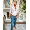 imageCOOFANDY Mens Long Sleeve Wrinkle Free Shirts Casual Button Down Shirts Untucked Dress ShirtWhite