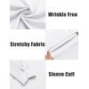 imageCOOFANDY Mens Long Sleeve Wrinkle Free Shirts Casual Button Down Shirts Untucked Dress ShirtWhite