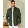 imageCOOFANDY Mens Long Sleeve Wrinkle Free Shirts Stretch Dress Shirts Regular Fit Button Down ShirtDark Green