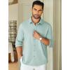 imageCOOFANDY Mens Long Sleeve Wrinkle Free Shirts Stretch Dress Shirts Regular Fit Button Down ShirtLight Blue