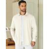 imageCOOFANDY Mens Long Sleeve Wrinkle Free Shirts Stretch Dress Shirts Regular Fit Button Down ShirtWhite