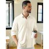 imageCOOFANDY Mens Long Sleeve Wrinkle Free Shirts Stretch Dress Shirts Regular Fit Button Down ShirtWhite