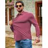 imageCOOFANDY Mens Muscle Fit Dress Shirts Wrinkle Free Long Sleeve Button Down Shirt Stretch Business ShirtDeep Purple