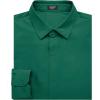 imageCOOFANDY Mens Muscle Fit Dress Shirts Wrinkle Free Long Sleeve Button Down Shirt Stretch Business ShirtEvergreen
